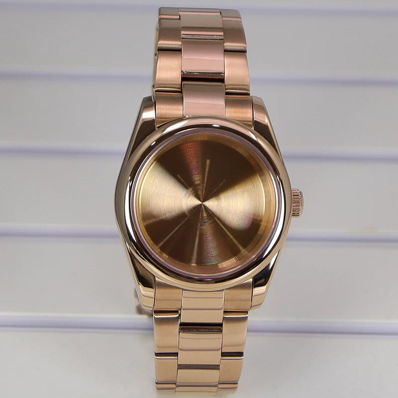 36/39mm Watch Case For NH35/36 NH38 NH70 Miyota 8215 Cases Sapphire Glass Oyster