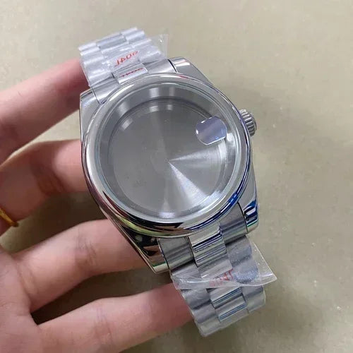 36mm/39mm Stainless Steel Watch Case Set with Calendar Window for NH35/36