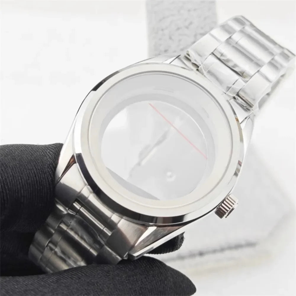 39.5mm SUB Stainless Watch Case Set with Sapphire Glass for NH35/NH36/4R35A