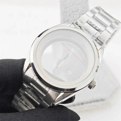 39.5mm SUB Stainless Watch Case Set with Sapphire Glass for NH35/NH36/4R35A