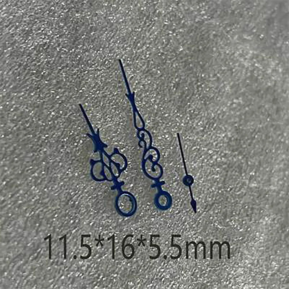 Modified Blue Watch Hands Pointers for ETA 6497 6498 / ST3600 ST3620 Movements