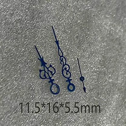 Modified Blue Watch Hands Pointers for ETA 6497 6498 / ST3600 ST3620 Movements