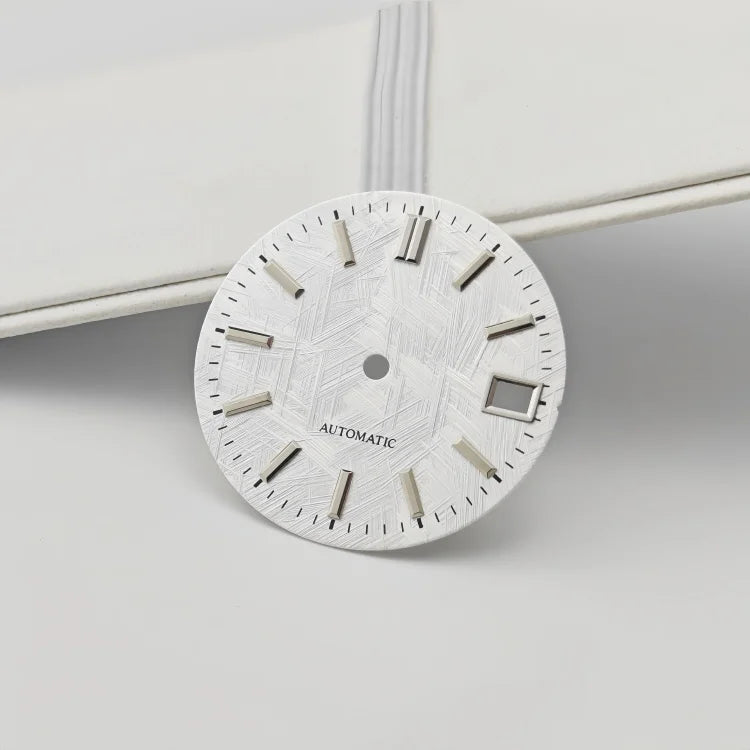 28.5mm Watch Dial  Texture Watch Faces No Luminous Modified for NH35 Movement
