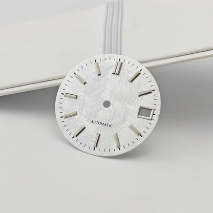 28.5mm Watch Dial  Texture Watch Faces No Luminous Modified for NH35 Movement