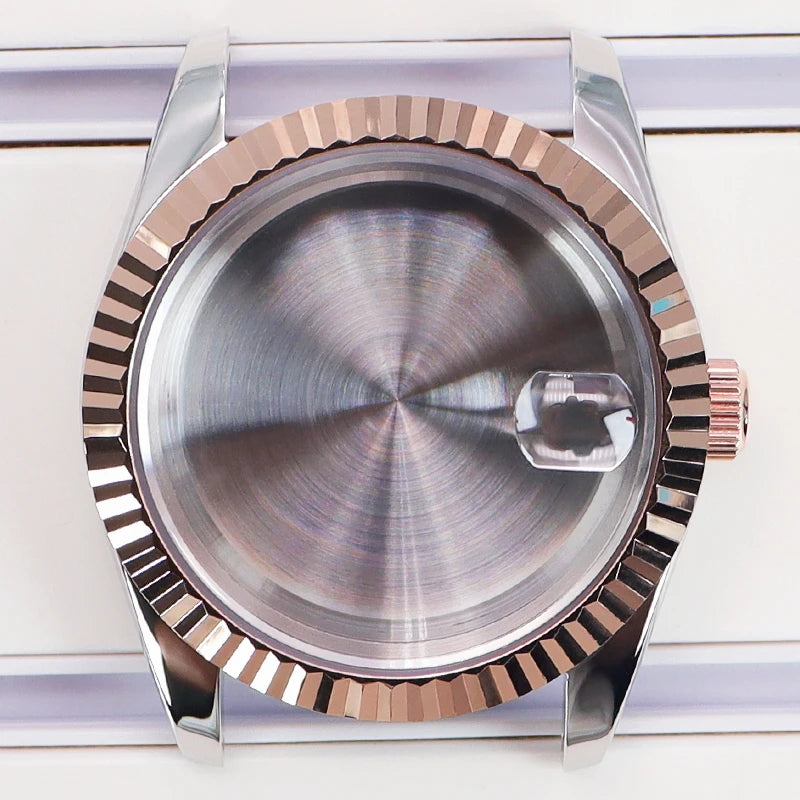 36/39mm Watch Cases Set Sapphire Glass For NH35 NH36 NH34 NH70 8215 Datejust