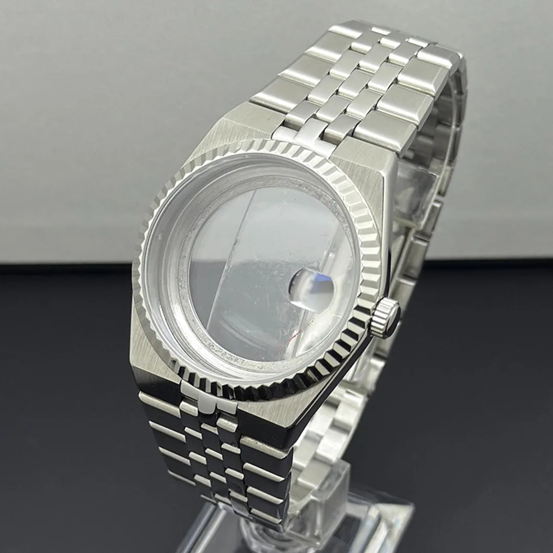 39.5mm Watch Case + Bands Set Land Dweller with Sapphire Glass for NH35 NH36
