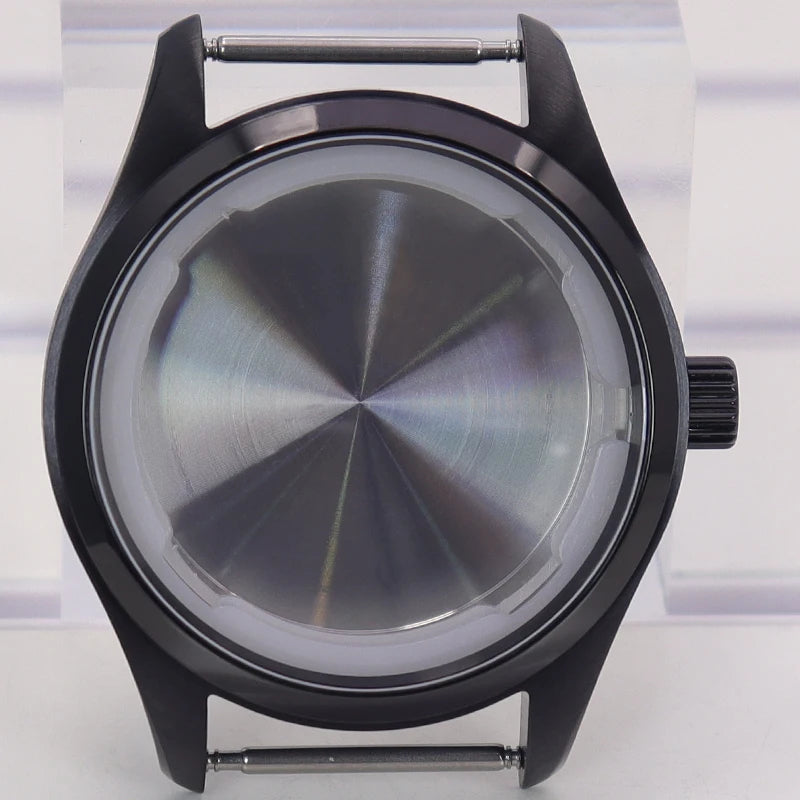40mm Watch Cases /Leather Strap For NH35 NH36 NH34 NH38 Eta 2824 Mod pilot