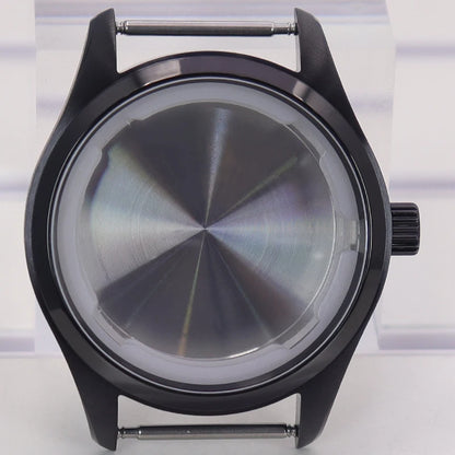 40mm Watch Cases /Leather Strap For NH35 NH36 NH34 NH38 Eta 2824 Mod pilot