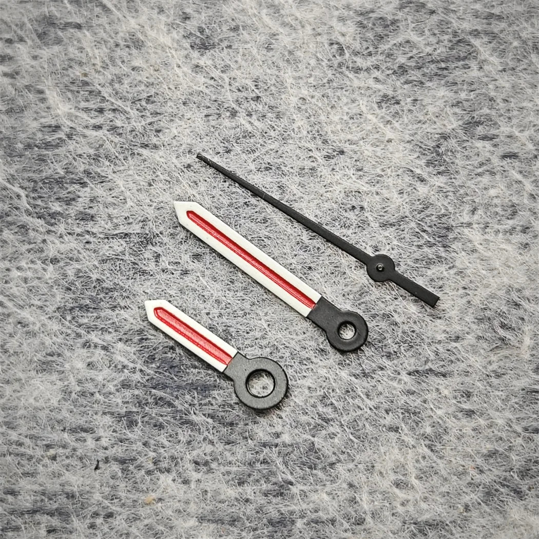 Green Luminous Pointers Black Red Colour Watch Hands for NH35/NH36/4R/7S