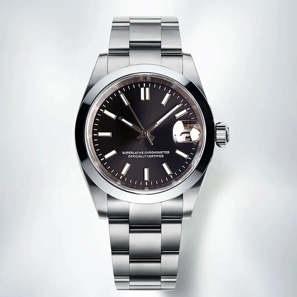 Watch Cases Set Classic Polished Bezel with Sapphire Glass For NH35 Movement