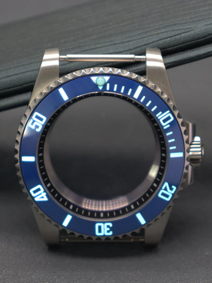Diver 40mm Watch Case Sapphire For Nh34 Nh35 Nh36 Luminous SUB Ceramic Bezel