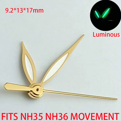 Watch Accessories Pointer NH 35 NH36 Hands Green/Blue Super Luminous Suitable For NH 35 NH36 Movement