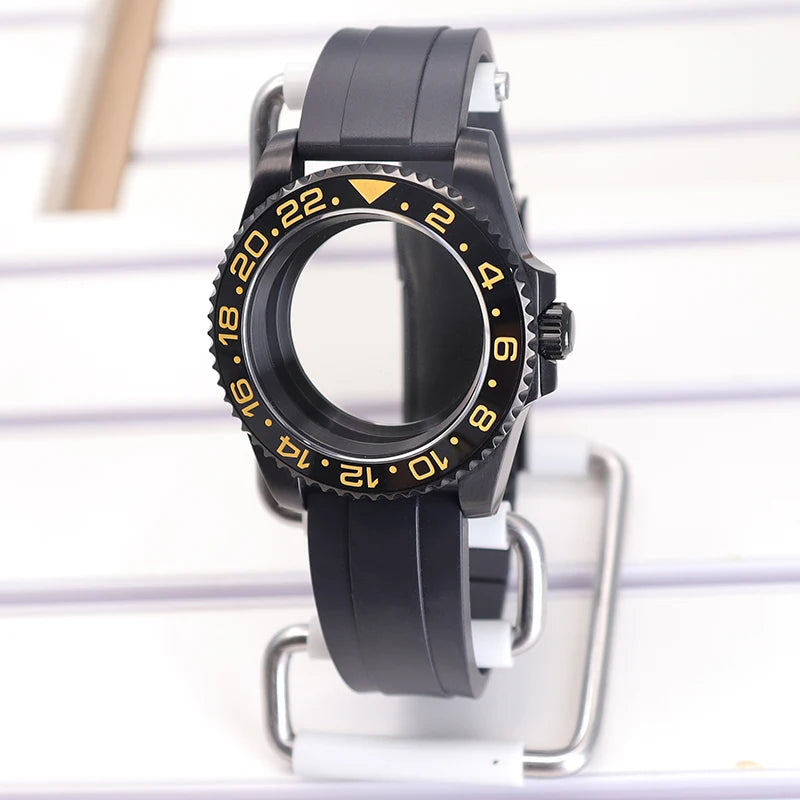 40mm SUB Diving Watch Case Strap For NH35 NH36 NH34 8215 Eta 2824 28.5mm Dial