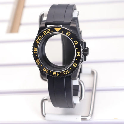 40mm SUB Diving Watch Case Strap For NH35 NH36 NH34 8215 Eta 2824 28.5mm Dial