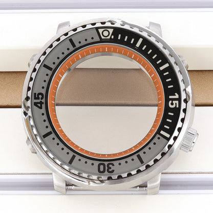 43mm Watch Case For NH34 NH35 NH36 NH38 Tuna Sapphire Crystal Luminous Bezel