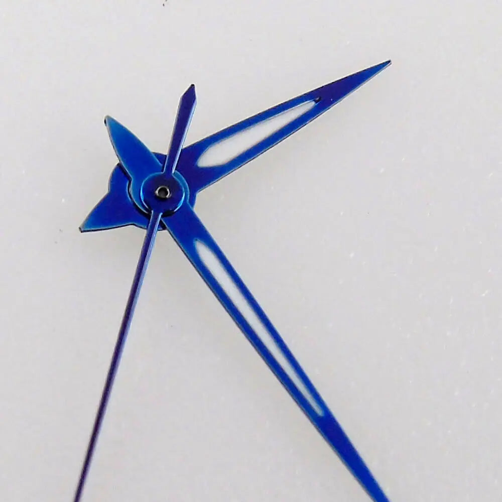 Blue Metallic Watch Hands for Japan 7S26 NH35 NH36 4R36 Automatic