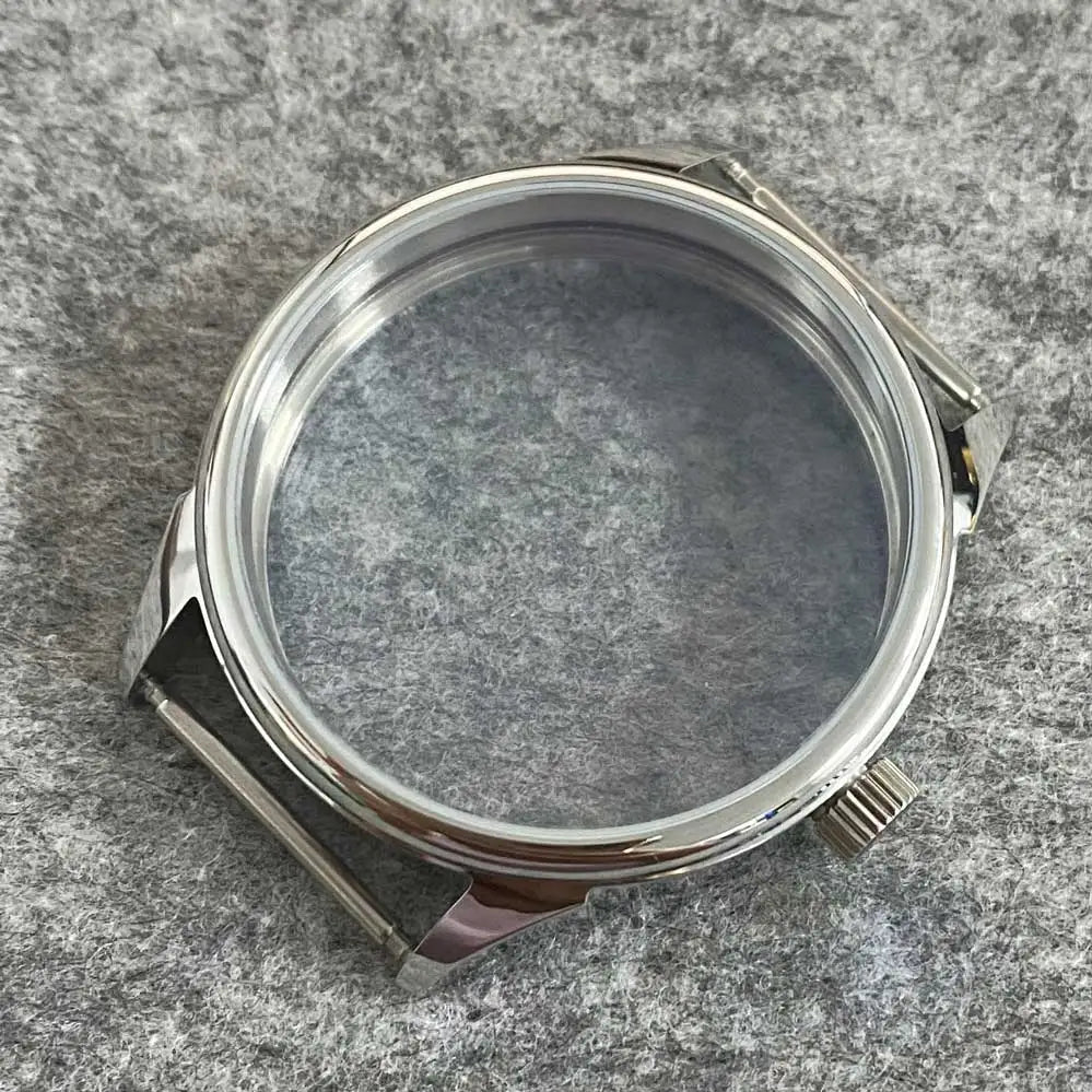 41MM Watch Case with Sapphire Crystal Clear Back for NH35/NH36 Movement