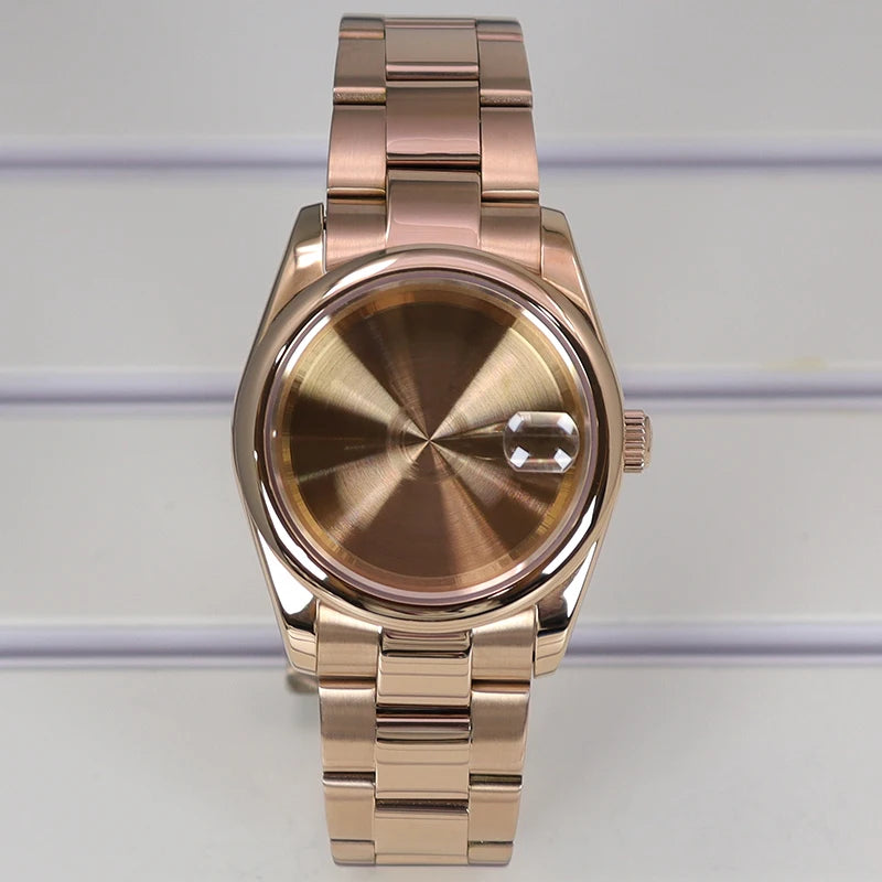 36/39mm Watch Case For NH35/36 NH38 NH70 Miyota 8215 Cases Sapphire Glass Oyster