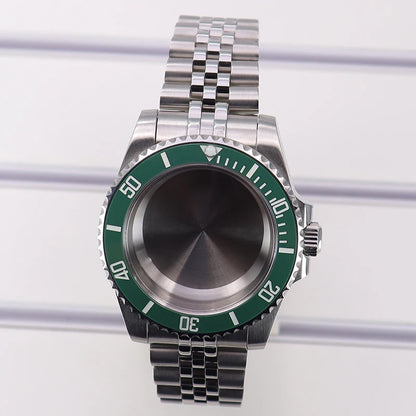 40mm Watch Case Ceramic Bezel Sapphire For Nh35 Nh36 Nh34 Sub Eta2824 Miyota8215