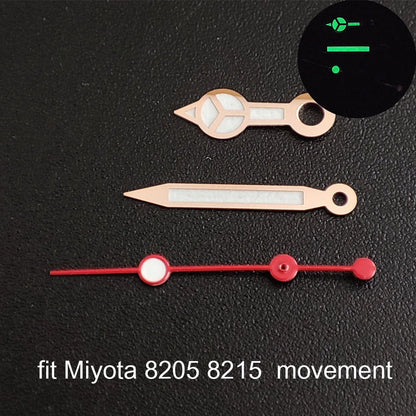 Watch hands green luminous hands fit NH 35 NH36 ETA 2836 2824 Miyota 8205 8215 movement