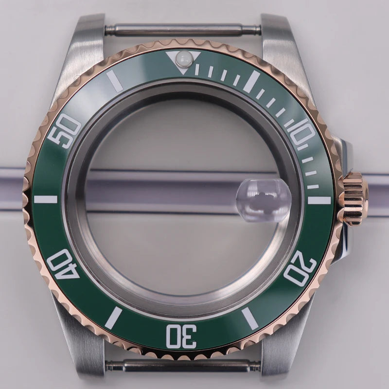 40mm Cases For NH35 NH34 NH36 NH38 NH70 Miyota8215 Eta2824 Unidirectional Bezel