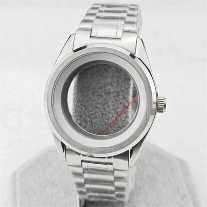 39.5mm SUB Stainless Watch Case Set with Sapphire Glass for NH35/NH36/4R35A