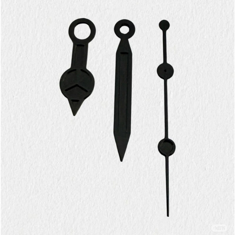 Modified Black Pigment Cusp Watch Hands Pointers for NH35/NH36/4R/7S Movement