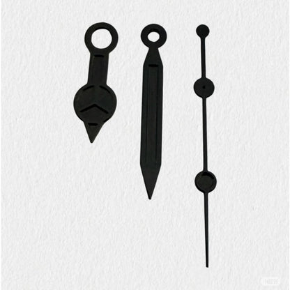 Modified Black Pigment Cusp Watch Hands Pointers for NH35/NH36/4R/7S Movement