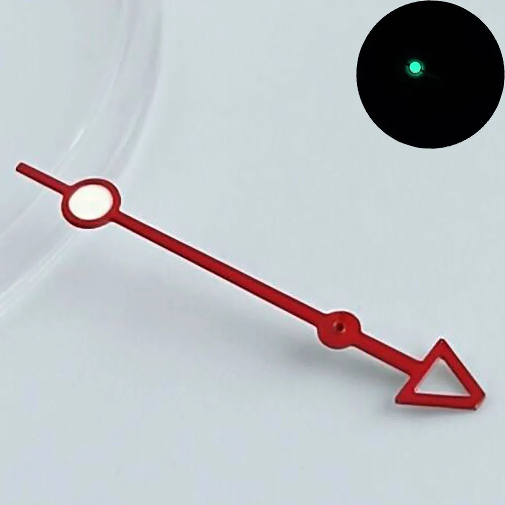 Watch pointer green luminous fit NH34 NH 35 NH36 movement watch hands refit watch Personalized second hand