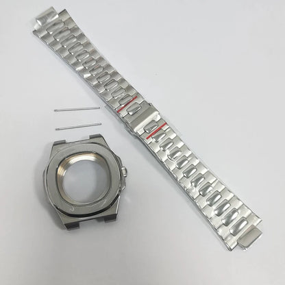 41mm Watch Case+Strap+Dial Metal lining Material Waterproof Fit NH35/NH36