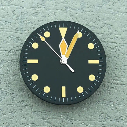 40mm Vintage 316L Steel Watch Case with Waterproof  For NH34/35 Nylon Strap
