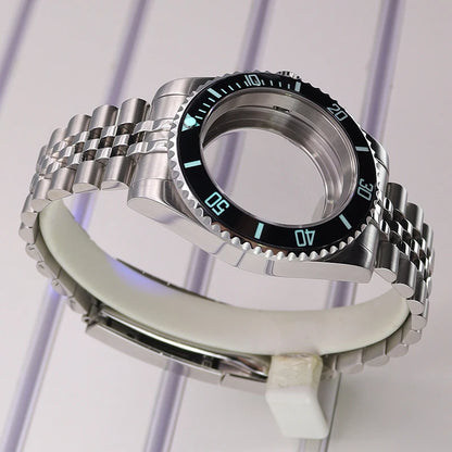 40mm Watch Case For Nh35 Nh36 Nh38 4R36 Miyota8215 Eta2824 C3 Luminous Bezel Sub