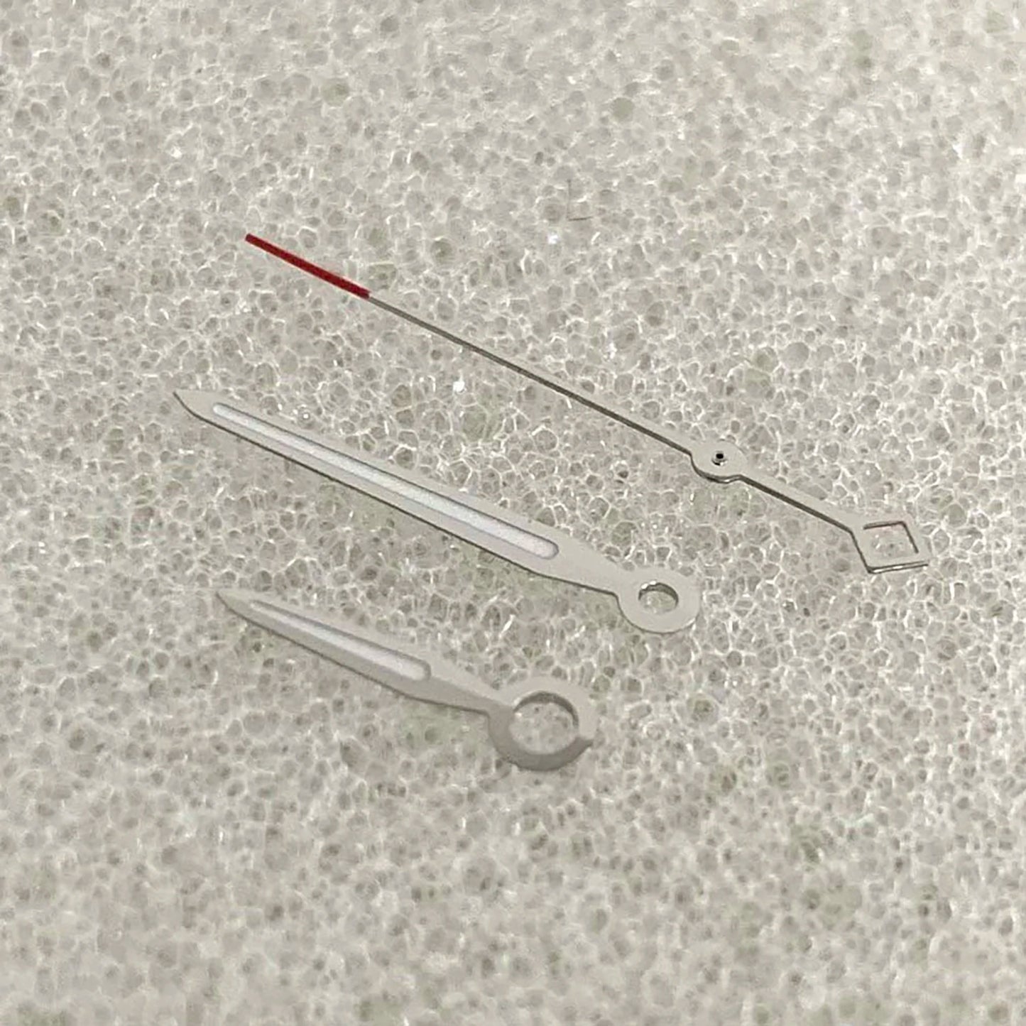 Green Luminous 3Pins Watch Hands for NH35/NH36/4R/7S Silver Red Second Hand
