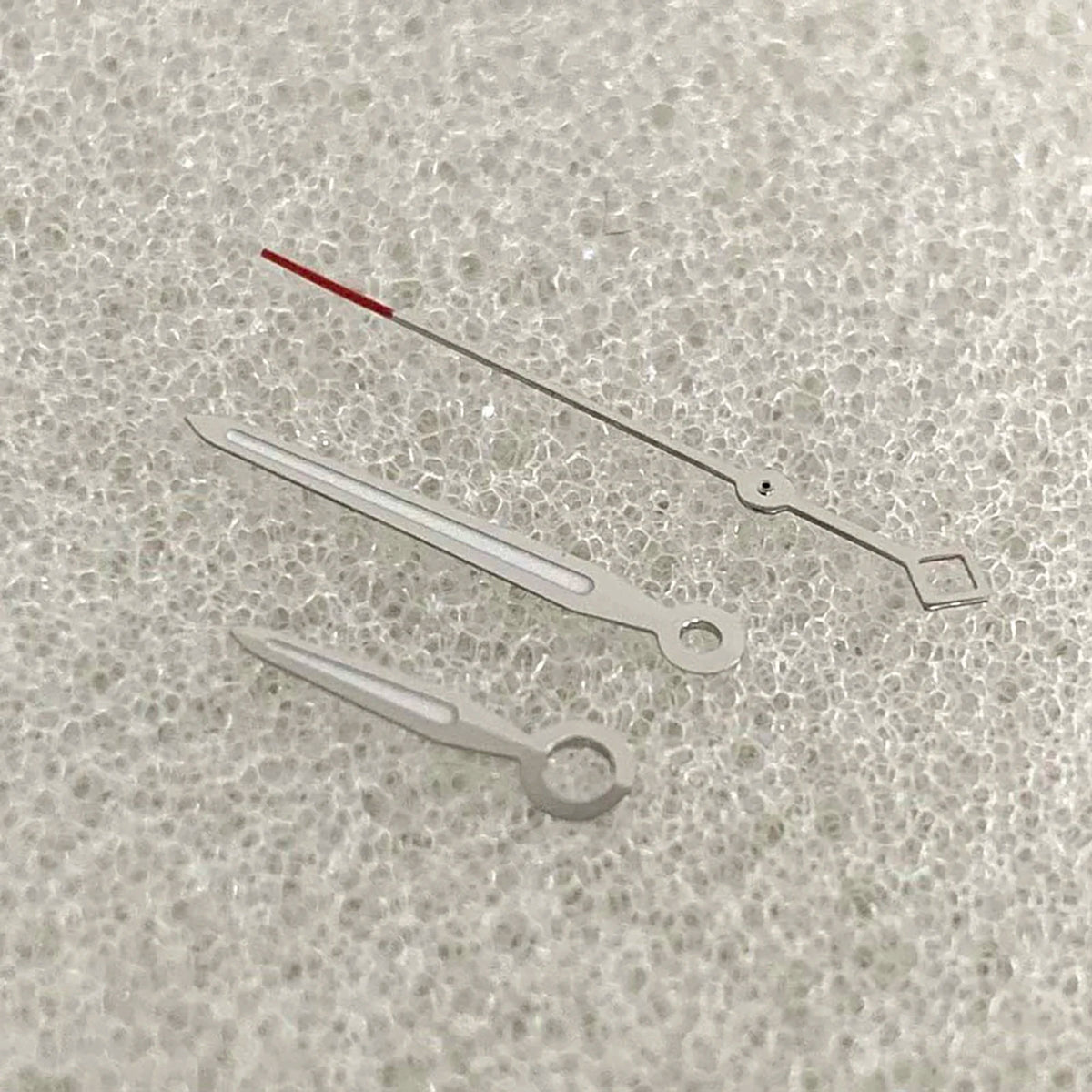Green Luminous Watch Hands for NH35/NH36/4R/7S Silver Red Second Hand 3Pins