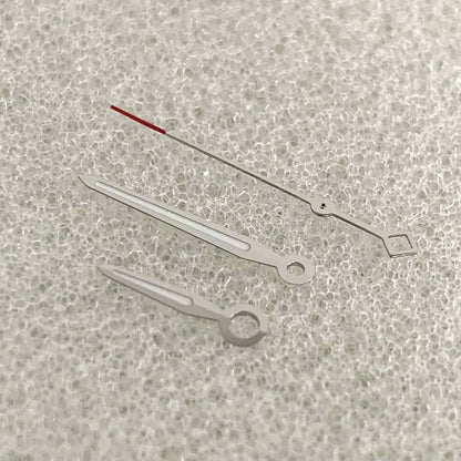 Green Luminous Watch Hands for NH35/NH36/4R/7S Silver Red Second Hand 3Pins