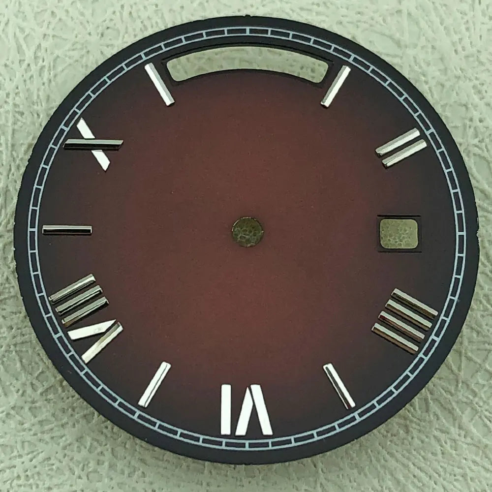 Modified 31mm Calendar Roman Numeral Multicolor Watch Dial For 8285 Movement