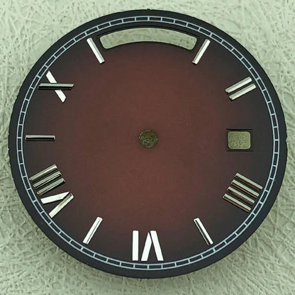Modified 31mm Calendar Roman Numeral Multicolor Watch Dial For 8285 Movement