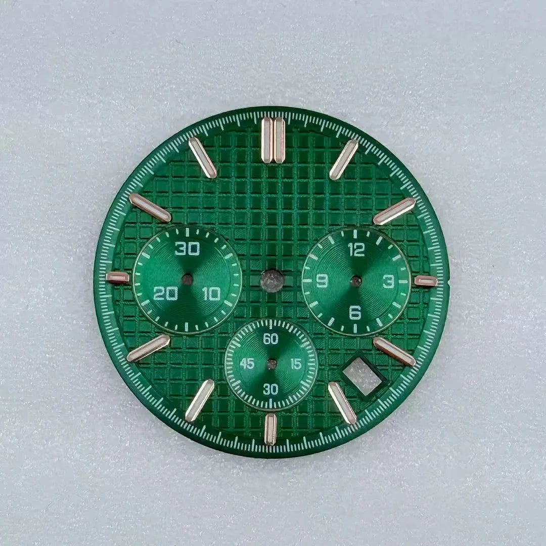 31.8mm Mechanical Timer Watch Dial And Hands Suitable For VK63 Quartz Movement