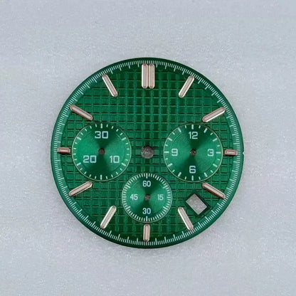 31.8mm Mechanical Timer Watch Dial And Hands Suitable For VK63 Quartz Movement