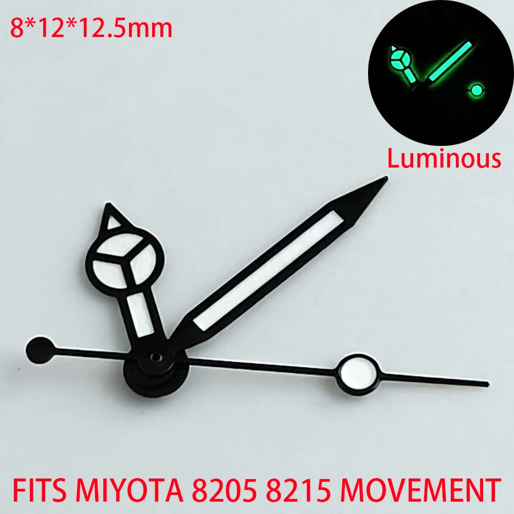 Watch Hands Blue Green Luminous Hands Fit NH 35 NH36 ETA 2836 2824 Miyota 8205 8215 Movement