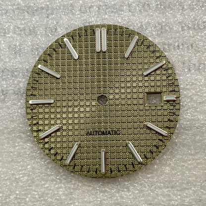 31.8mm Watch Dial AP Customizable Slogo For NH35 NH36 Hands C3 Green Luminous
