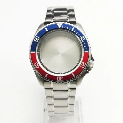 42mm Watch Case+ Strap Set SKX007 Case with Chapter Ring Sapphire for NH35 NH36