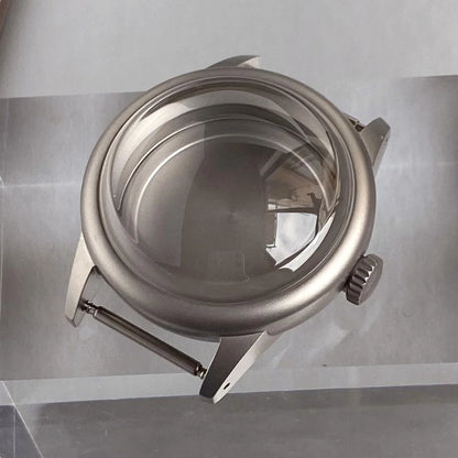 36mm Steel Brushed Watch Case Bubble Sapphire Fit NH34 NH35 NH36 ETA 2824 PT5000
