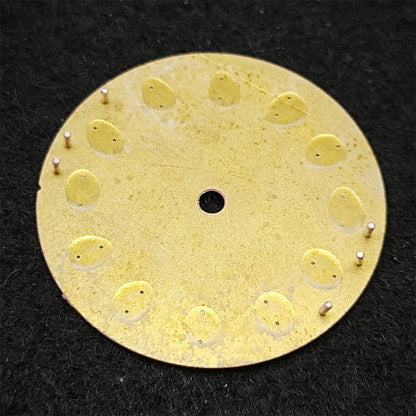 Modified 28.5mm Watch Dial 369 Nail with Green Luminous for NH35/ NH36/ 4R/ 7S
