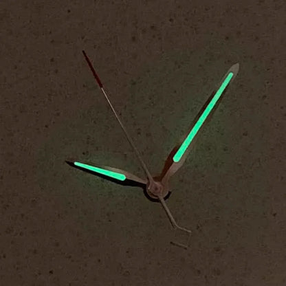 Green Luminous Silver Red Second Hands Modified Watch Hands for NH35/36/4R/7S