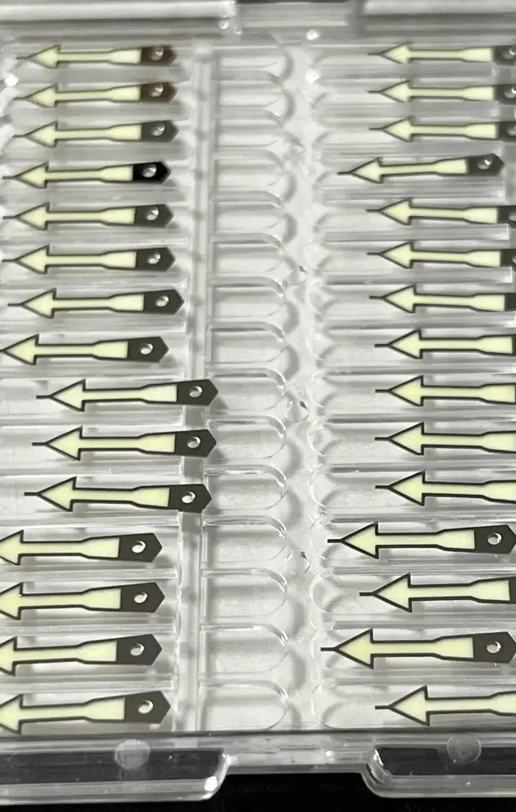 Silver Trim Super C3 Green Luminous Watche Hands for NH35/NH36/SBBN SKX007