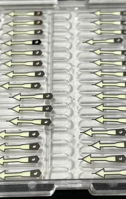 Silver Trim Super C3 Green Luminous Watche Hands for NH35/NH36/SBBN SKX007