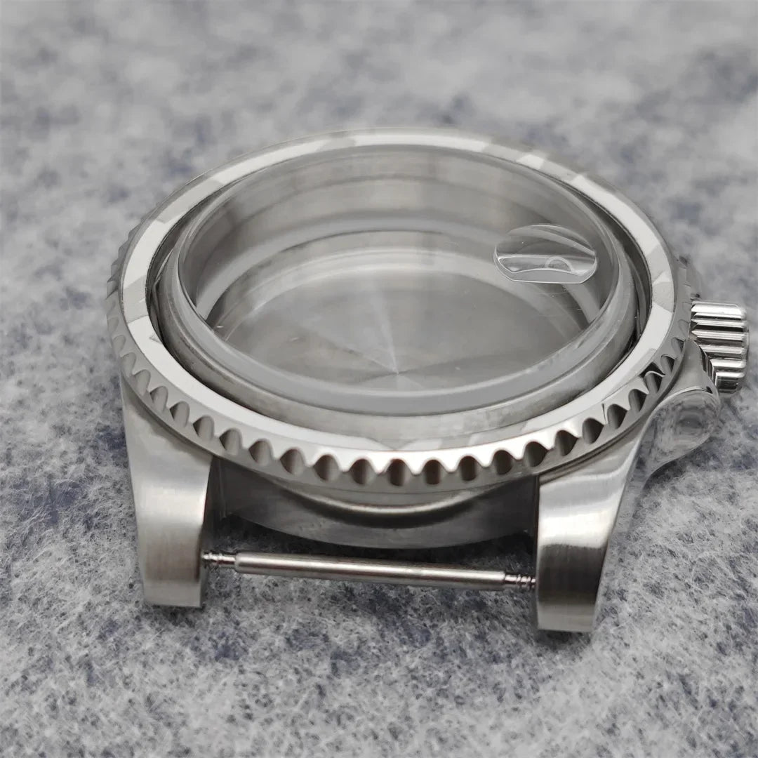 40mm Steel Watch Case for NH35/8215/GD2813/GD3804 with Movement Spacer Ring