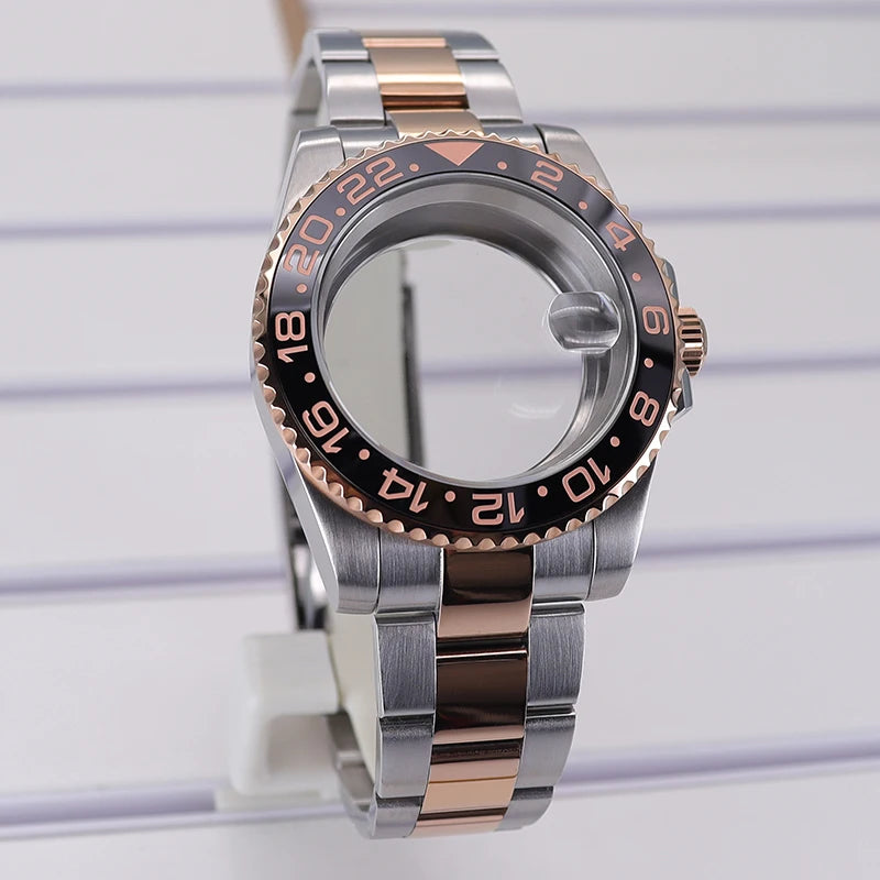 40mm Cases For NH35 NH34 NH36 NH38 NH70 Miyota8215 Eta2824 Unidirectional Bezel