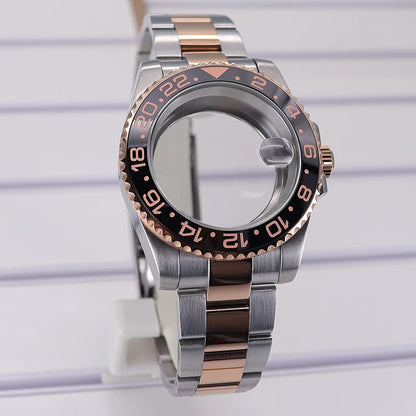40mm Cases For NH35 NH34 NH36 NH38 NH70 Miyota8215 Eta2824 Unidirectional Bezel